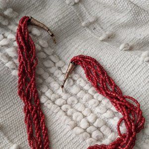 Red fashion Necklace (made in India)